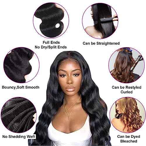 12A Brazilian Body Wave Human Hair Bundles 18 18 18Inch 100% Unprocessed Brazilian Virgin Human Hair Weave 3Bundles Body Wave Hair Extensions