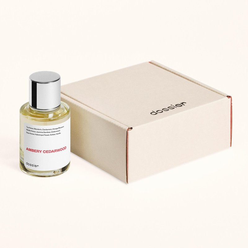 Dossier - Ambery Cedarwood - Eau de Parfum - Perfume Luxury - Pure Infused - Paraben-Free - Vegan - For Women - Fragrance 1.7 oz (Spray 50ml)