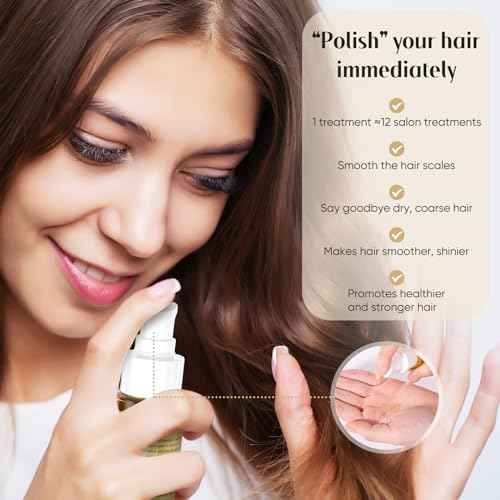 Hair Oil with Argan Oil, Coconut Oil, Olive Oil, Vitamin E for Nourish Hair, Smooth Frizz, Add Shine, Hair Treatment Oil for Women Men Frizzy Damaged Fine Curly Hair, Leave-in, 2Pack