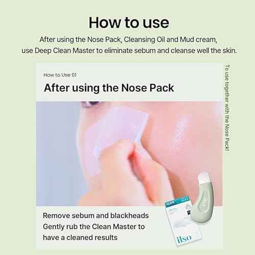 ILSO Deep Clean Master/Blackhead Remover Tool/Safe & Made from Silicon/Can be Used with Mud Cream & Cleansing Oil (Professional Blackhead Remover)