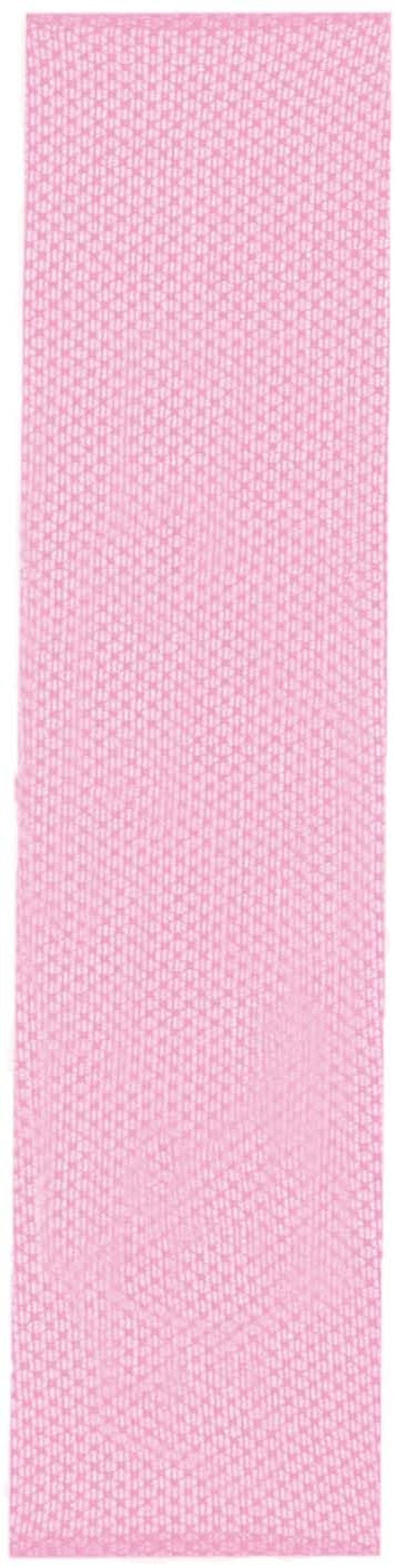 LULUWARM Exfoliating Shower Towel, Quick-Dry Double-Sided Body Scrubber, Oversized 48"x12" Extra Long to Clean Back & All Hard-to-Reach Spots, Gentle for All Skin,Pink
