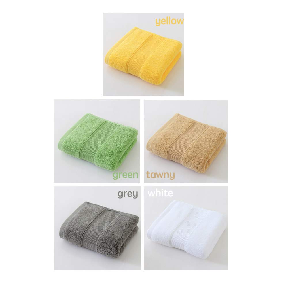 JININQ 700GSM 2Piece Hand Towels -100% Cotton for Bathroom,Kitchen,Beauty,Spa,Gym,Household face Towel,Highly Absorbent Towels(13.7 x 29.5 Inches) (Yellow)