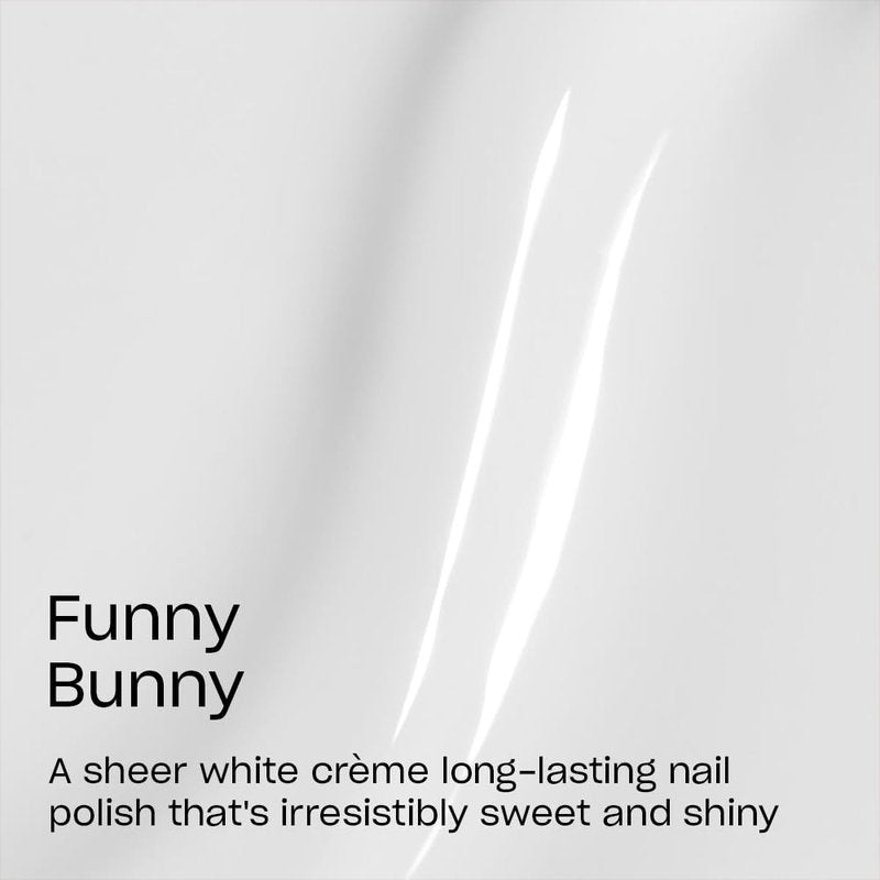 OPI Infinite Shine Funny Bunny | Sheer Soft White Crème Long Wear Gel Like Nail Polish | Vegan, Long Lasting, Streak Free