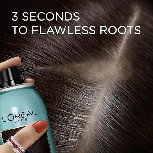 L'Oreal Paris Magic Root Cover Up Gray Concealer Spray Medium Brown 6 oz (3 pack)