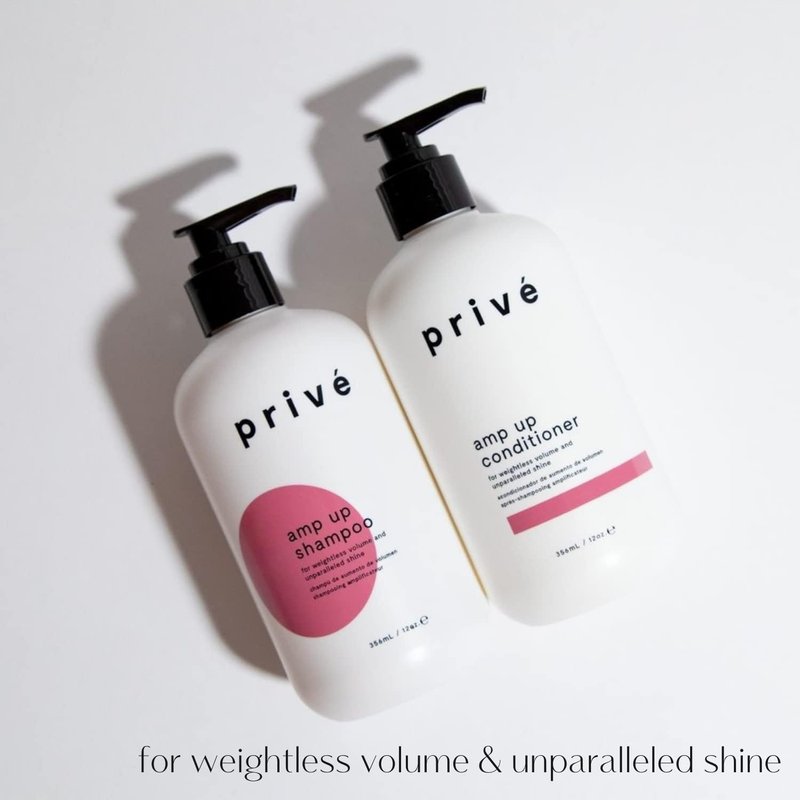 Privé Amp Up Volumizing Shampoo - Lightweight, Sulfate-Free Formula for Fine Hair - 12 oz