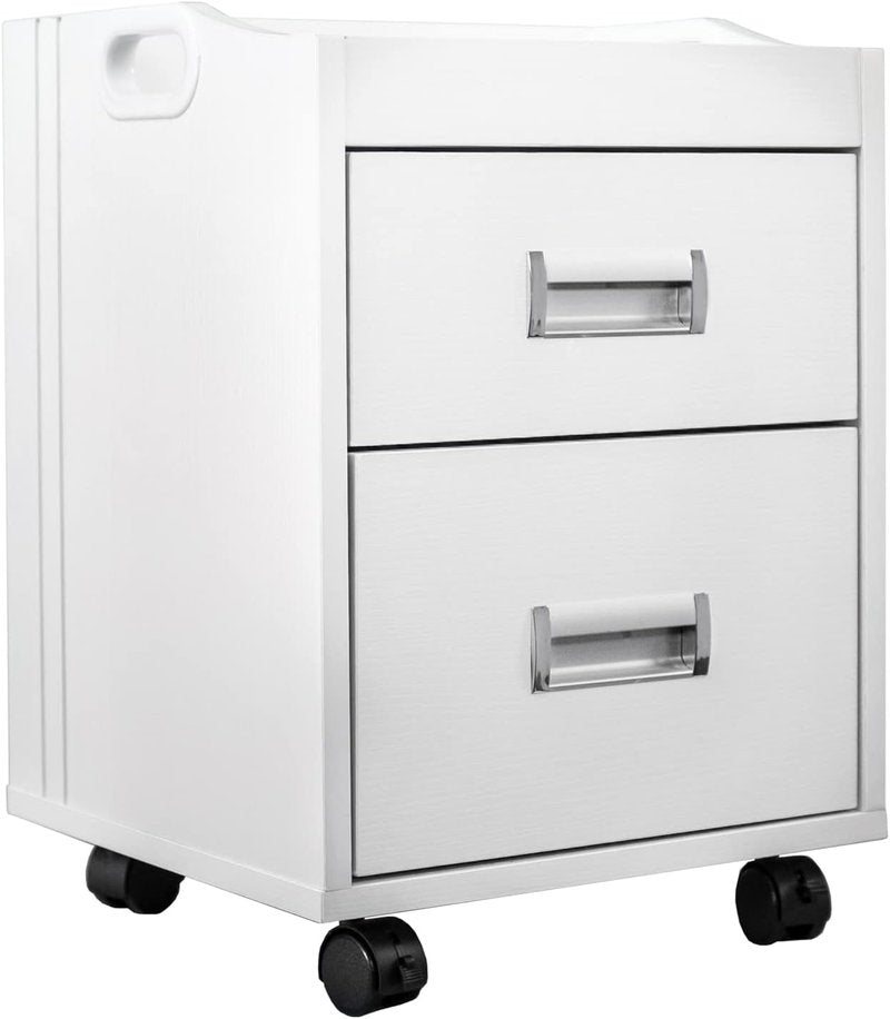 Pedicure Trolley Cart - Alera II White with Spacious Storage & Durable Design