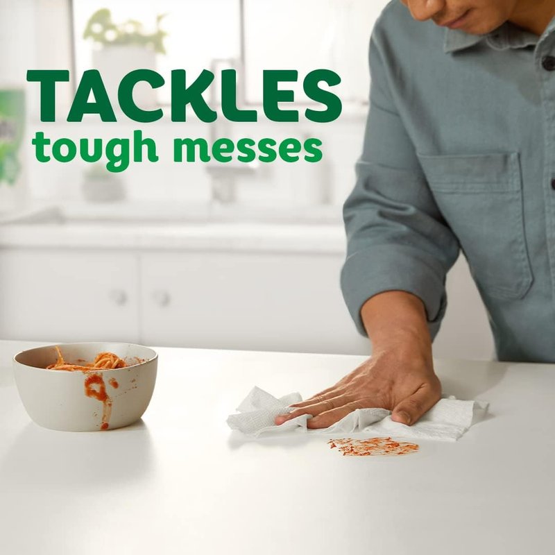 Bounty Paper Towels - Quick Size White, 16 Family Rolls | Equivalent to 40 Regular Rolls