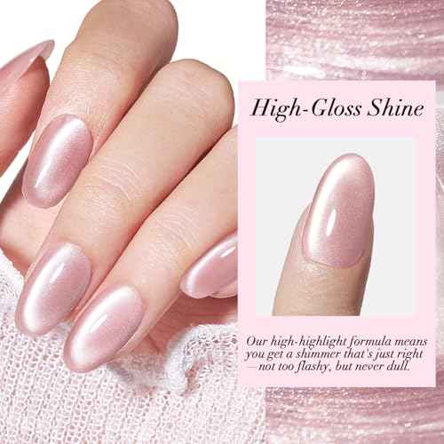AZUREBEAUTY Pink Nail Polish Fast Drying Natural Shine Nail Lacquer Fingernail Polish Cuticle Trimmer, Cuticle Pusher