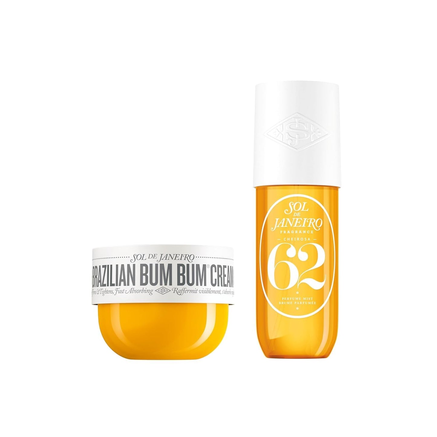 Sol de Janeiro Bum Bum Cream & Cheirosa 62 Hair and Body Mist Duo - 8.1 Fl Oz | Nourishing Hydration