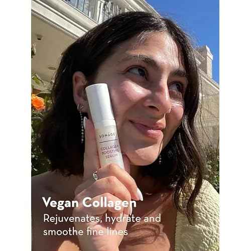 Sonage Collagen Boosting Serum: Vegan Anti-Aging Face Serum | Plumps, Smooths, Minimizes Pores, Wrinkles