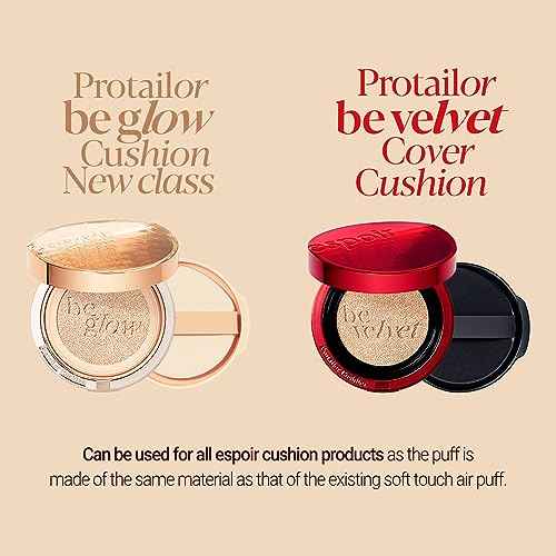 Espoir Be Velvet Air Puff 7pc | Soft & Smooth Sponge Applicator for Flawless and Easy Makeup, Suitable for Cushion and Liquid Foundation, Cream, Powder, Concealer, Round Shape, Korean Base Tools