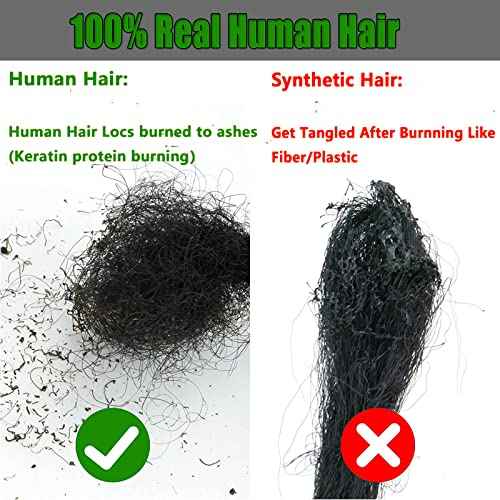 0.6 cm Thickness 14 Inch #T1B/27 30 Strands 100% Real Human Hair Dreadlock Extensions for Men and Women. Handmade for Full Head, Can Be Dyed and Bleached. Dreadlocks Bulk Permanent Locs