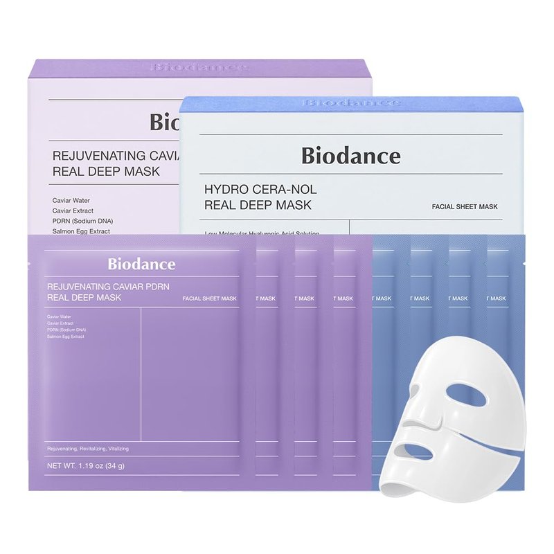 Caviar PDRN & Ceramide Panthenol Overnight Gel Mask - Hydrating Skin Care Set for Glass Skin | Korean Beauty