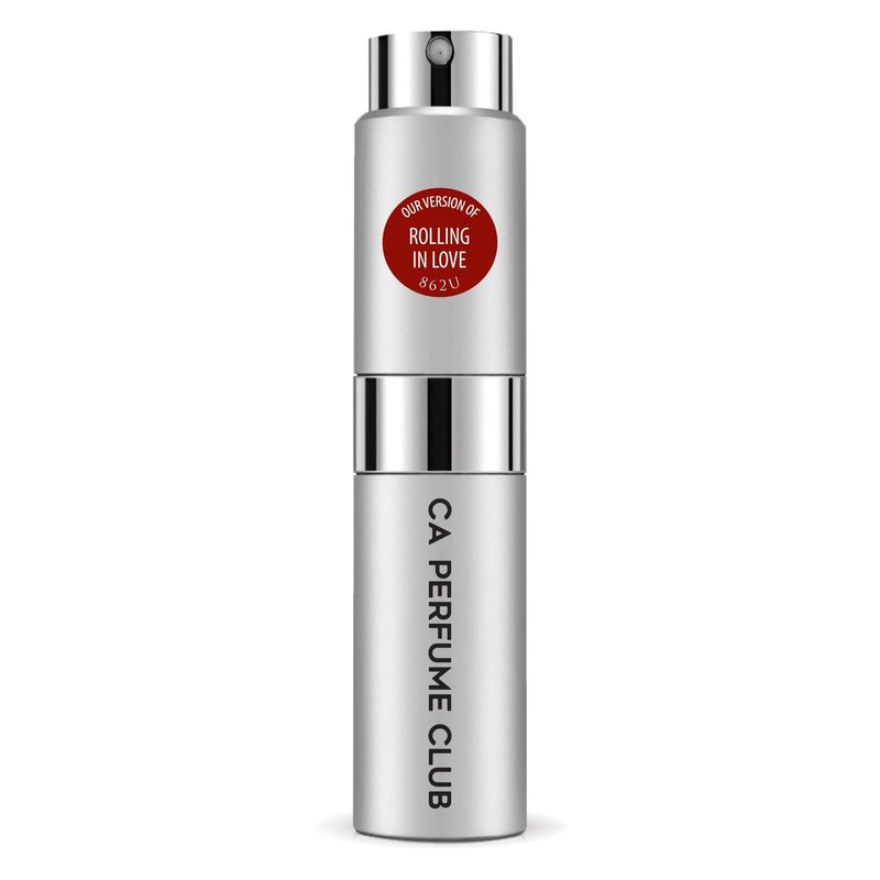 CA Perfume Impression of Rolling In Love for Women and Men Amber Floral Scent Long Lasting Unisex Fragrance Eau De Parfum Travel Size Refillable Atomizer Spray 0.27 Fl Oz 8ml