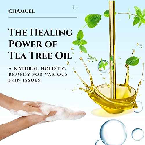 Chamuel Tea Tree Body Wash - Made With Natural Ingredients To Fights Itchy Skin, Body Odor, Athlete's Foot, Jock Itch & Toenails Issues - Organic Scented - Men & Women (11.8oz) 2-Pack