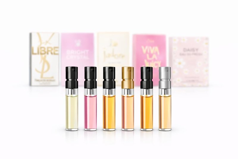 Mini Perfume Sampler Set for Women – 6 Fragrance Samples, Travel Size Vials, Affordable Scent Trial Kit