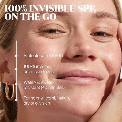 Supergoop! Unseen Sunscreen Stick - SPF 40 - Clear & Invisible + Broad Spectrum - Glides Over Makeup - Natural Finish - For All Skin Types - 0.7 fl oz, 2 Pack