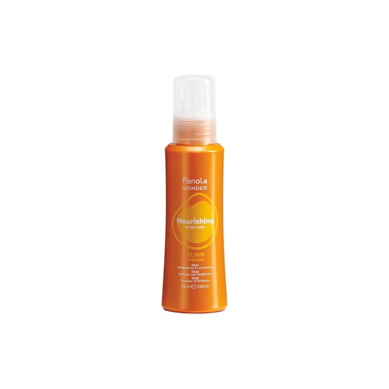 Fanola Wonder Anti Frizz Hair Serum - Nourishing Hair Care for Split Ends - Lightweight Treatment for Silky Shine & Frizz Control - Helps to Seal Cuticle & Brighten Strands - Vegan Formula (100 ml)