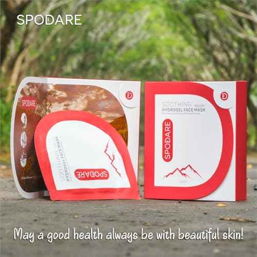 SPORTS MASK - Soothing Hydrogel Face Mask - Repair Sun Damage, Calm Skin and Alleviate Redness - Soothe Skin and Reset Mind after Exercise - For All Skin Types - 5 Pc
