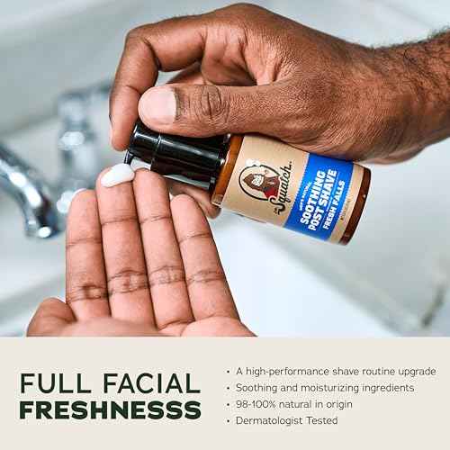 Dr. Squatch Fresh Falls Smooth Shave Bundle - Easy Glide Butter + Soothing Post Shave - Natural Ingredients - Manly Fragrance - Moisturizing