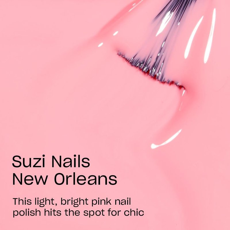 OPI Nail Lacquer Suzi Nails New Orleans | Opaque Soft Pink Crème Chip Resistant Nail Polish | Fast Drying, Streak Free