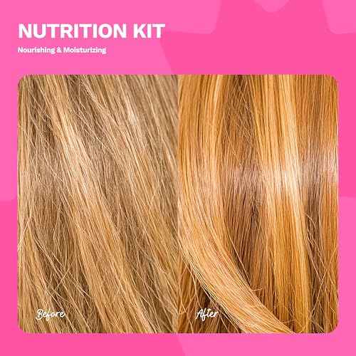 Nutrition Kit for Hair Care. Ginger based formula. Shampoo, Nourishing Mask Heat and Sun Protectant. Free of parabens, salt, alcohol, sulfates.