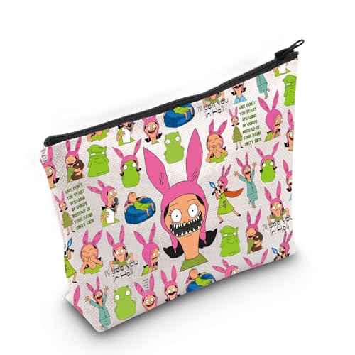 LEVLO Louis Cosmetic Bag Belcher Fans Gift Bob Family Zipper Pouch Bag Louis Cartoon TV Show Merchandise (I'll See You Bag)