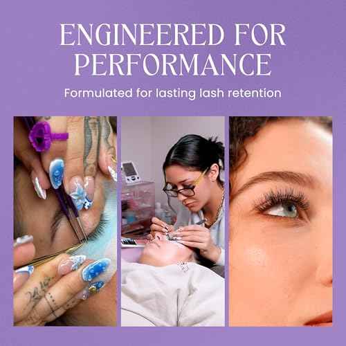 LivBay Mega Bond Lash Glue, Professional Eyelash Extension Glue, Fast Drying Banana-Scented Adhesive, Extra Strong Oil-Resistant Lash Bond with Long Retention, Black Formula, 10mL