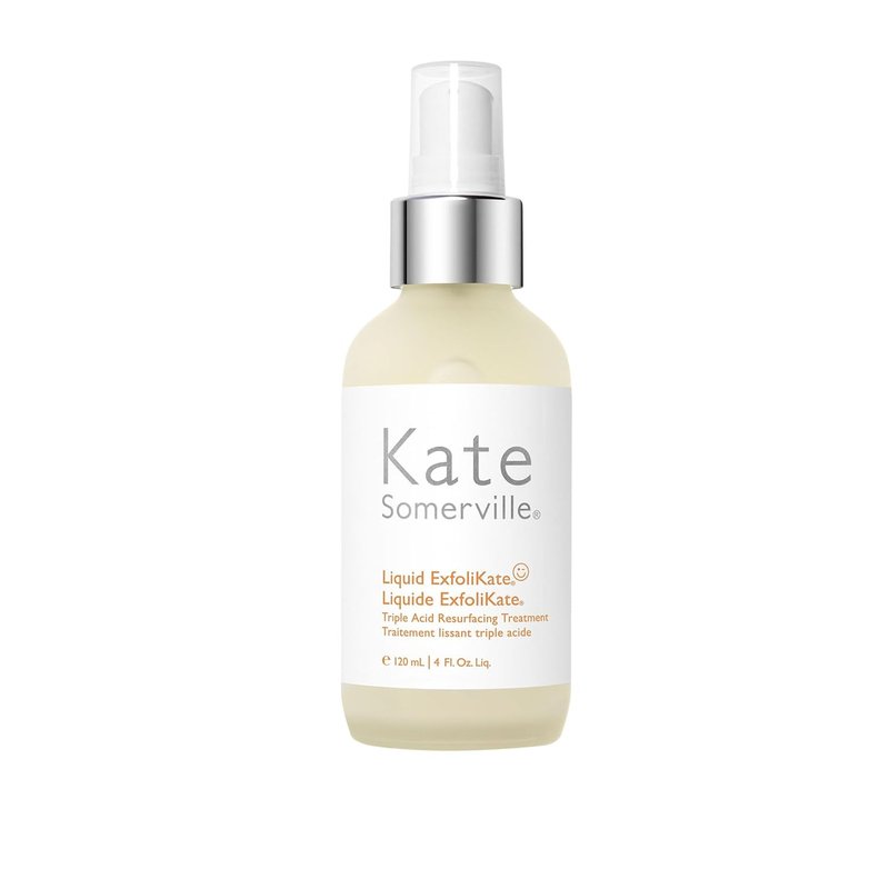 Kate Somerville Liquid ExfoliKate - Triple Acid Resurfacing Treatment | AHA Overnight Facial Exfoliator, 4 Fl Oz