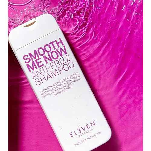 ELEVEN AUSTRALIA Smooth Me Now Anti-Frizz Shampoo for Frizz Control, Smoothing Shampoo for Damaged and Frizzy Hair, Moisturizes & Protects, Enhances Smoothness, Sulfate-Free