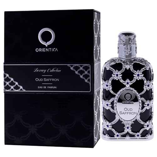 Orientica Luxury Collection Oud Saffron Eau De Parfum - Oriental, Vanilla, Saffron, Woody, Patchouli, Musk, Agar Wood - Arabic Perfume for Men & Women - 5 oz / 150ml