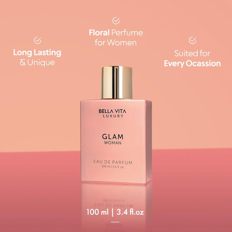 Bella Vita Luxury Women's Gift Set - Fruity & Spicy Perfume | Date Woman & GLAM | 2 x 100 ML
