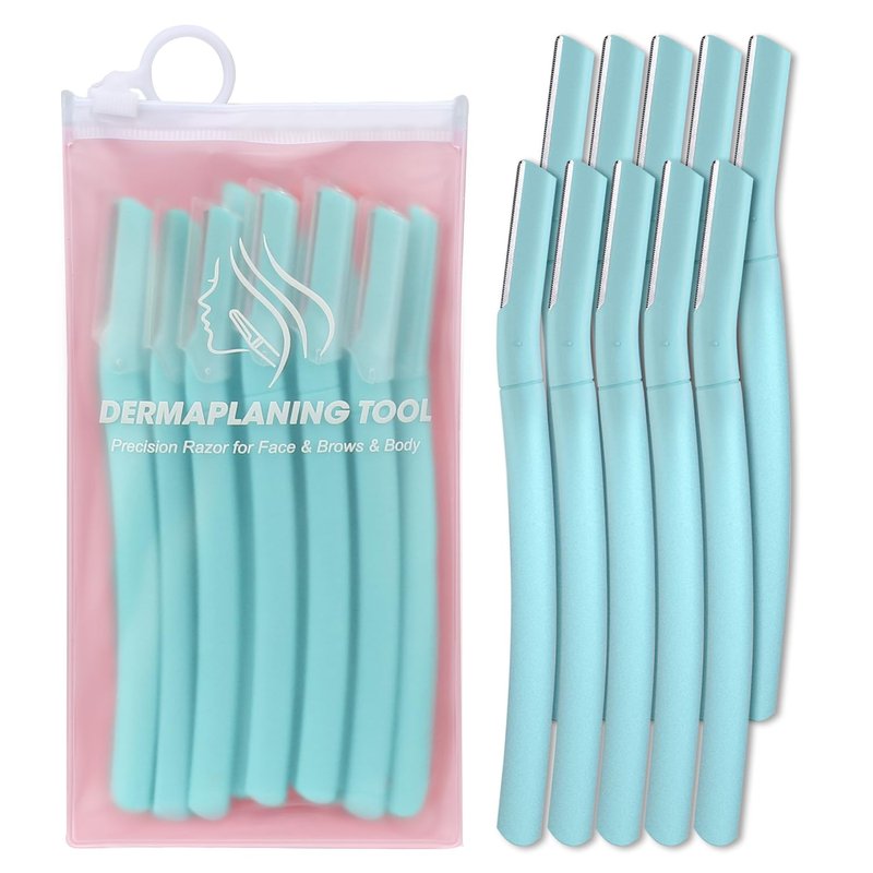 Skiennix Dermaplane Razor - Gentle Facial Exfoliation Tool for Smoother Skin | Teal Color