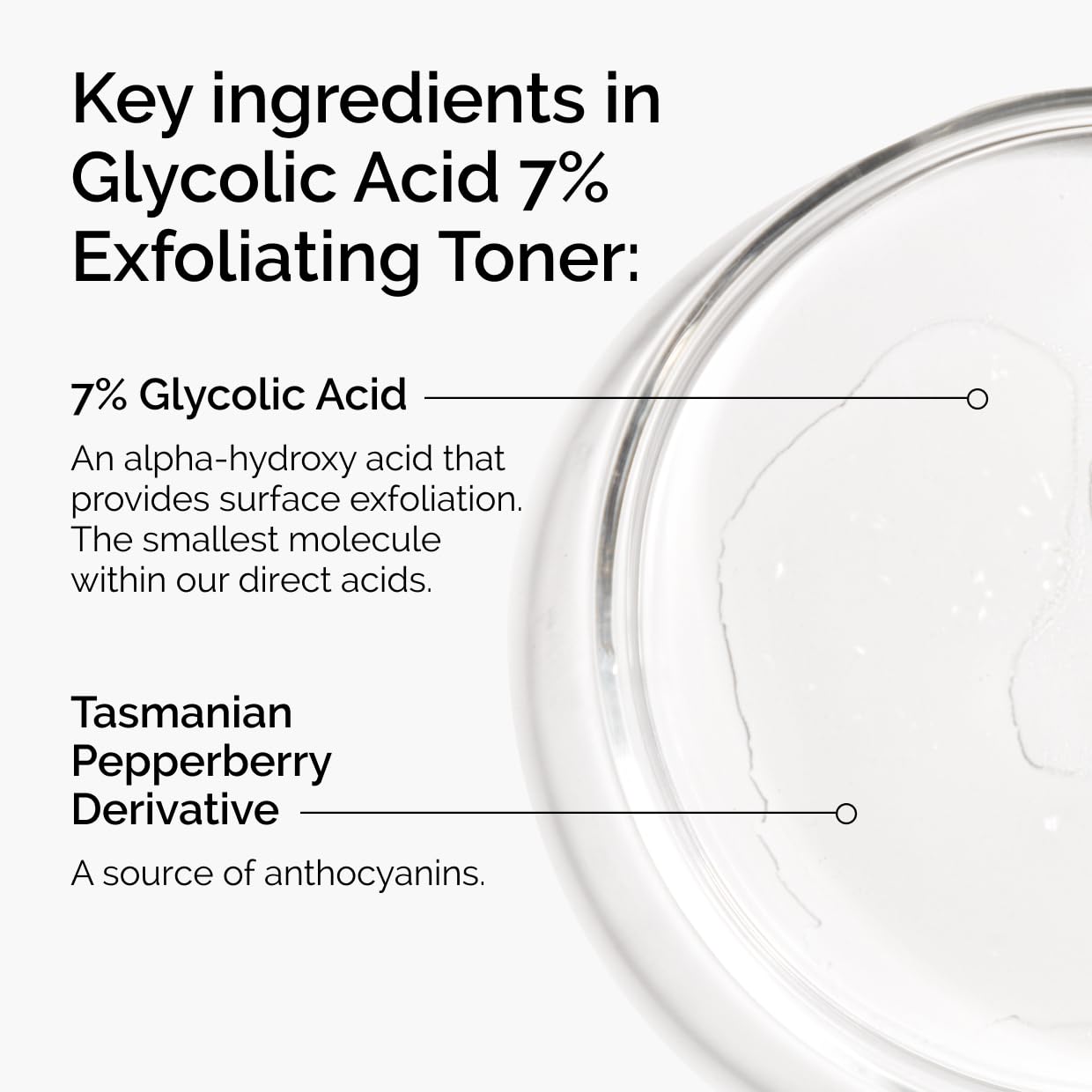 The Ordinary Glycolic Acid 7% Exfoliating Toner - Brightening Daily Toner for Even Skin Tone