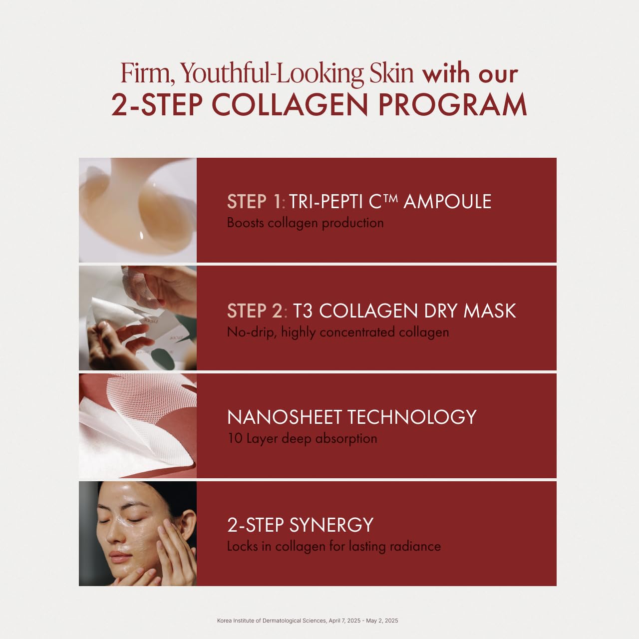EPODE Reboot & Glow Collagen Duo Hydrating Face Mask | Korean Ampoule & Collagen Mask Set | Korean Masks for Glass Skin | 5mL (0.16 fl. oz.) Ampoule, 1.5g (0.05 oz.) Mask Sheet