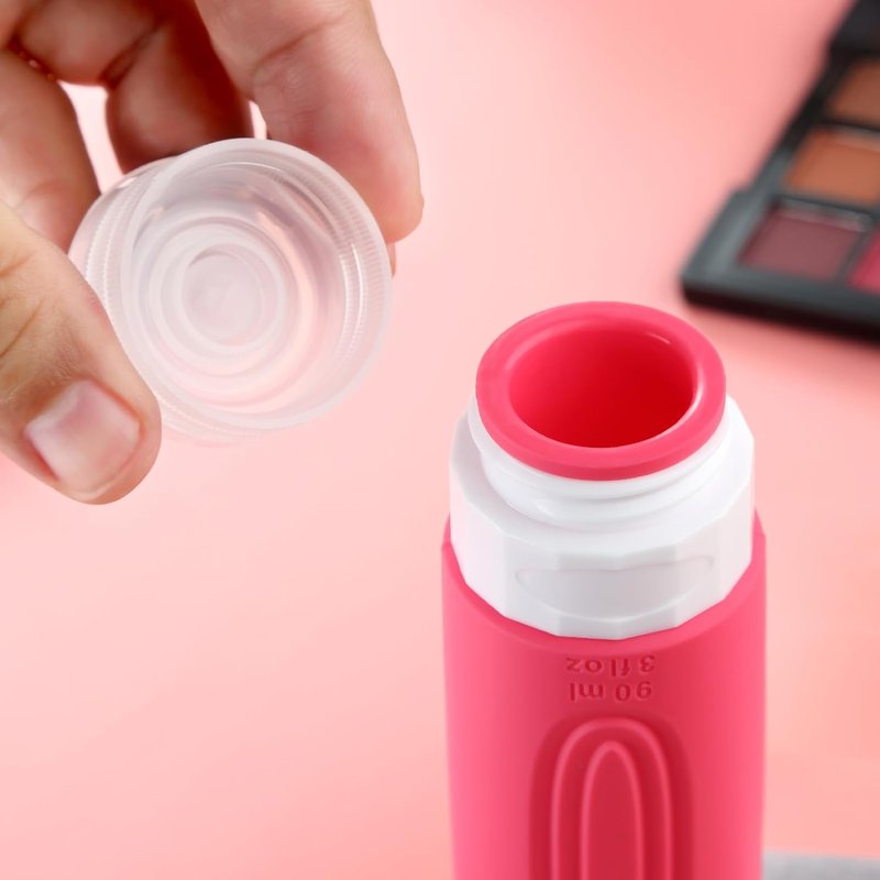 Mrsdry Travel Bottles - TSA Approved 3oz Leak-Proof Silicone Containers for Toiletries | 4 Pack