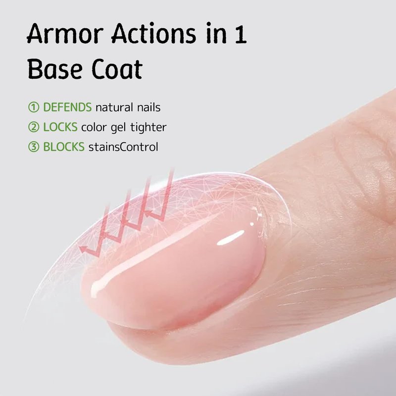 Love Easy Base Coat Gel Polish Set for Nails, 2 Pack Clear Crystal Strengthen Apex Building Enhance Reinforce, Long Lasting 28+ Days, Safe Formula Protect Uneven Thin Damaged Weak Nail（U V Lamp Cured）