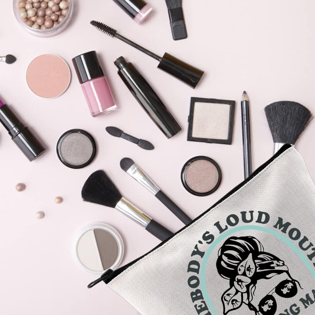 TSOTMO Makeup Bag - Novelty Zipper Pouch for Moms | Fun Wrestling Mama Design