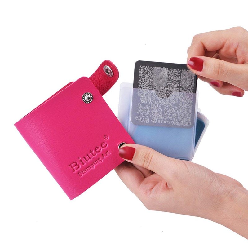 Biutee Nail Stamping Plates Set 12pcs Nail Plates 1stamper 1scraper 1storage bag Nail plate Template Image Plate Stencil Nails Tool