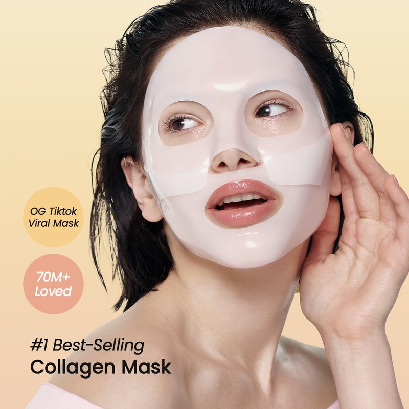 Collagen Trio Set - Bio Collagen Mask, Peptide Serum & Cream for Plump, Glass Skin | Korean Skin Care Essentials