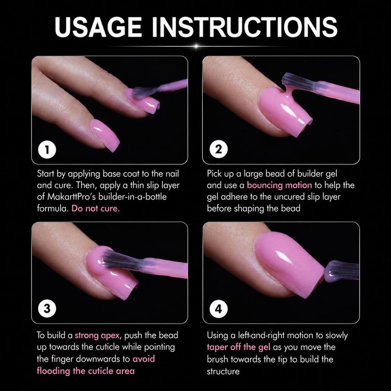MakarttPro Builder Nail Gel Set - 12 Neutral Cover Colors | 17ml Soak-Off Gel for Professional Manicures