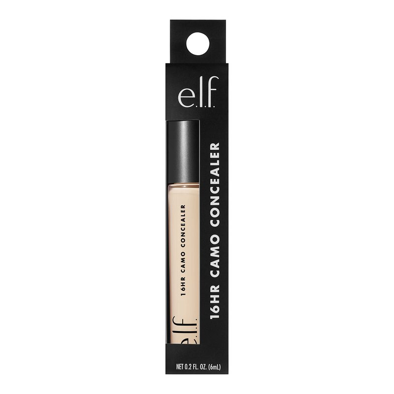 e.l.f. 16HR Camo Concealer, Full Coverage, Matte Finish Under-Eye & Blemish Corrector, Hydrating Formula, 16-Hour Crease-Resistant Wear, Medium Neutral