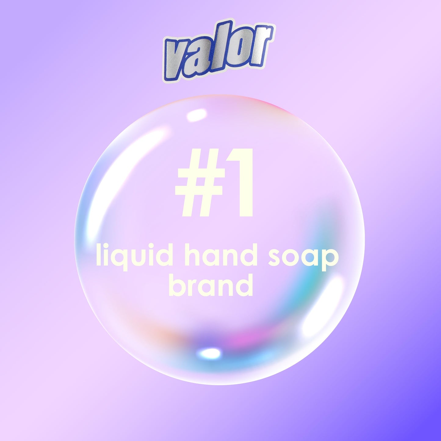 Valor Moisturizing Liquid Hand Soap, |Hand soap| Suitable for All Skin Types, Lavender Scent, 13.5 Fluid Ounces (Pack of 6)