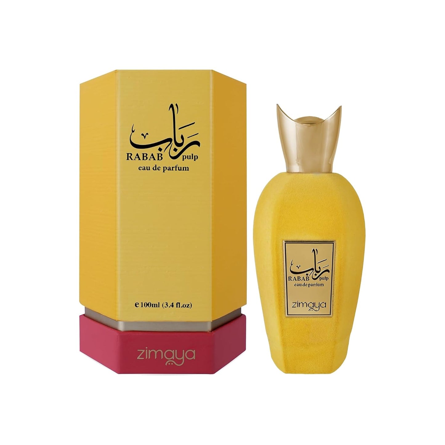 Zimaya Rabab Pulp Eau de Parfum - Unisex Fragrance, 3.4 Fl. Oz | Exotic Scent for All