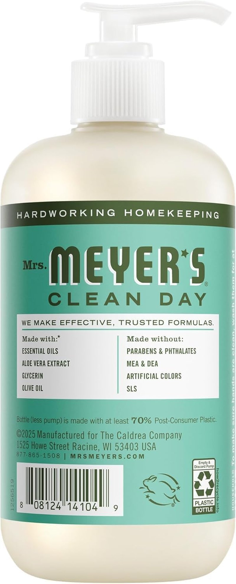 Mrs. MEYER'S CLEAN DAY Liquid Hand Soap Variety Pack 12.5 OZ Each, 3 Count (Lemon Verbena + Basil + Peony)