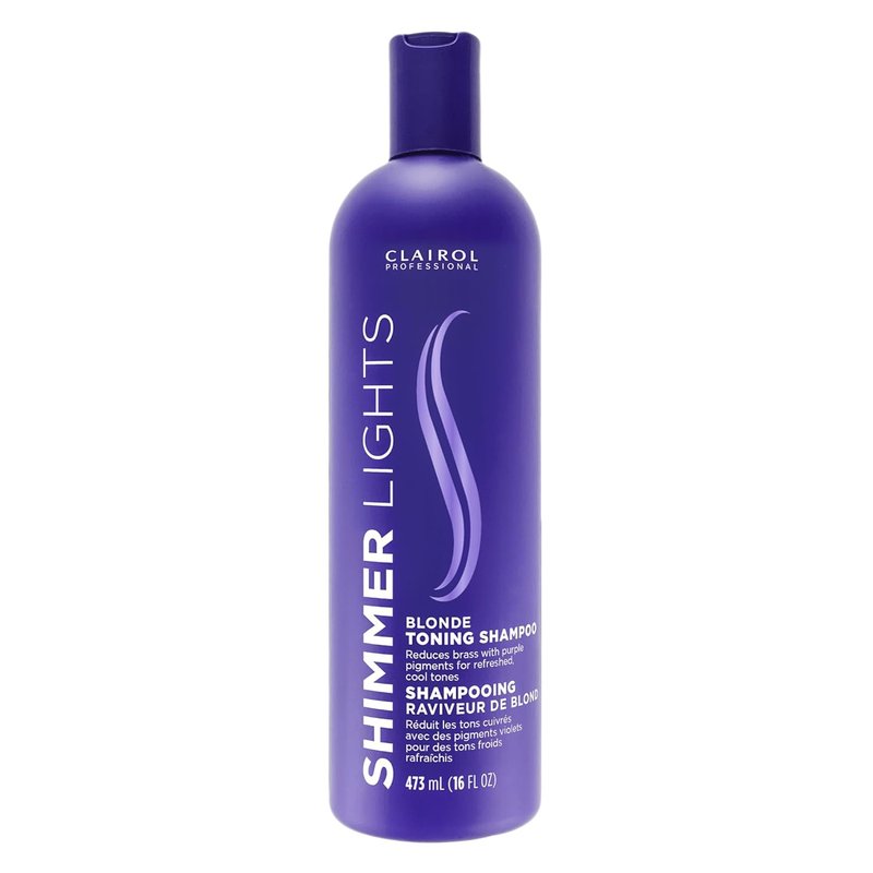 Clairol Professional Shimmer Lights Purple Shampoo - Neutralizes Brass & Yellow Tones for Blonde, Silver, Gray Hair