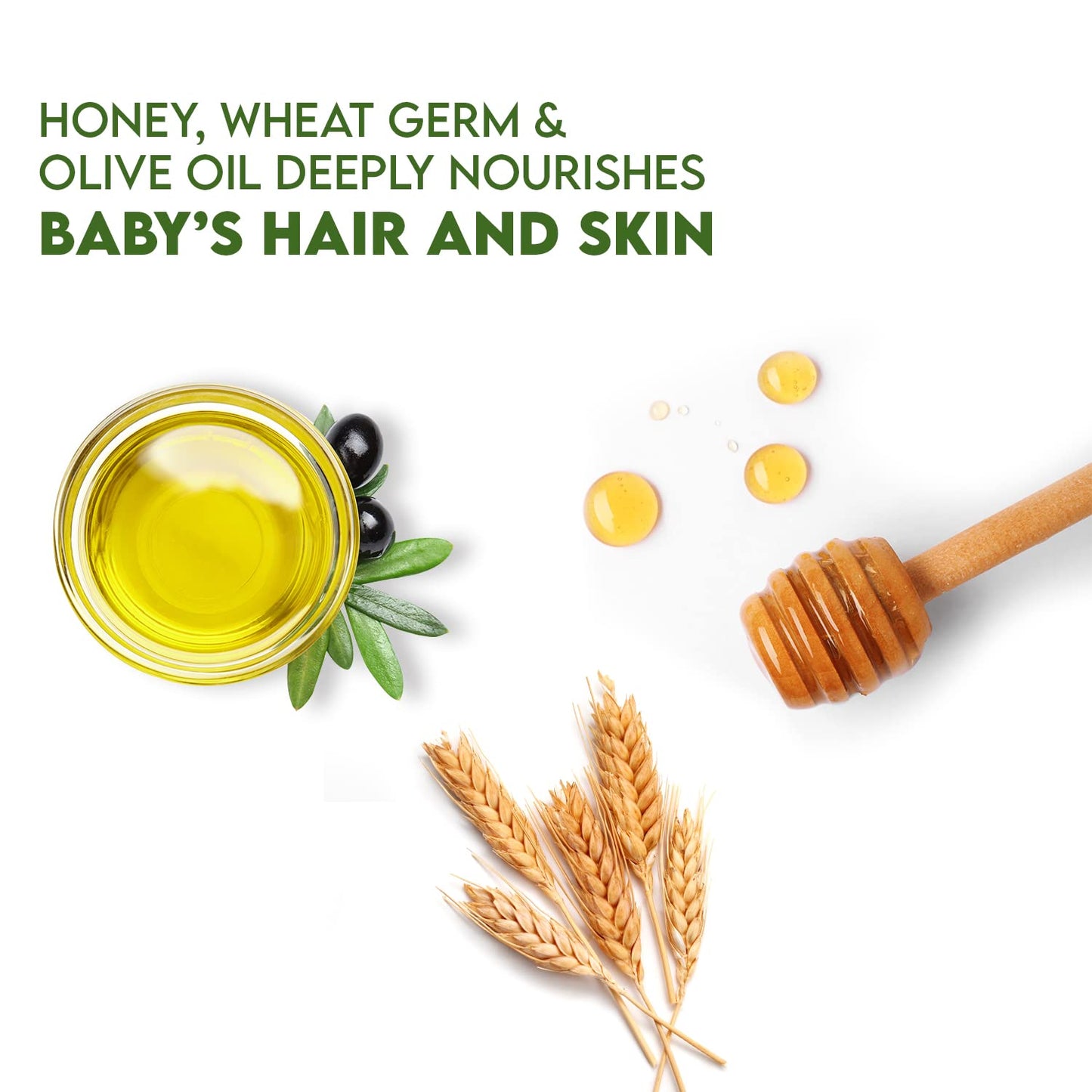 WBM Care 3-in-1 Baby Shampoo, Body Wash & Conditioner (10 oz, Pack of 2) offers a gentle, nourishing formula for baby’s hair and skin, Tear-free and hypoallergenic