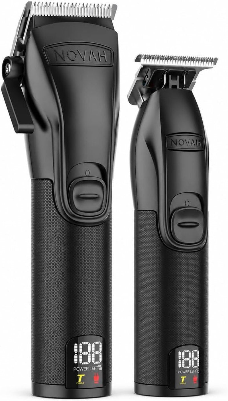 Novah® Professional Hair Clippers - Cordless Barber Clipper & Trimmer Set for Men's Haircuts | Fade Kit