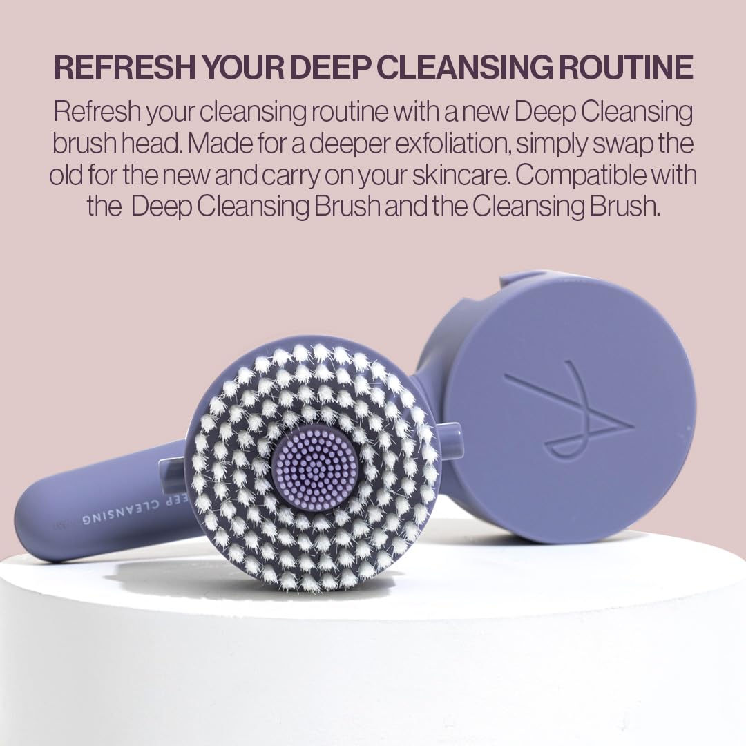 Anisa Beauty Deep Cleansing Brush Head Replacement – Soft, Firm Fibers for Gentle Exfoliation for Smooth & Clear Skin – Compatible with Anisa Beauty Deep Cleansing Brush