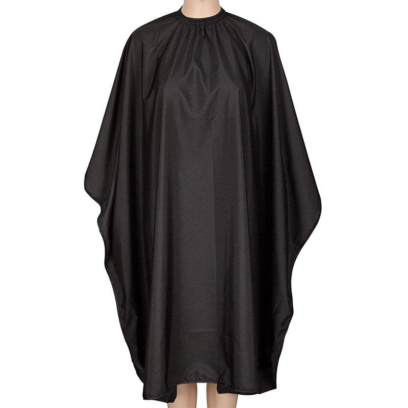 Iusmnur Barber Cape, Professional Hair Cutting Cape with Adjustable Metal Clip, Waterproof Haircut Salon Supplies for Hairdresser Styling & Home - 55 x 63 inches (Black)